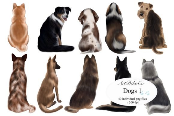 Dogs Clipart, Dogs from the Back: A Practical Guide for Creators and Dog Lovers