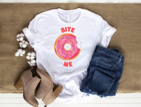 Donut Bite Me Sublimation Graphic Png: Elevating Personalized Crafts with High-Resolution Design