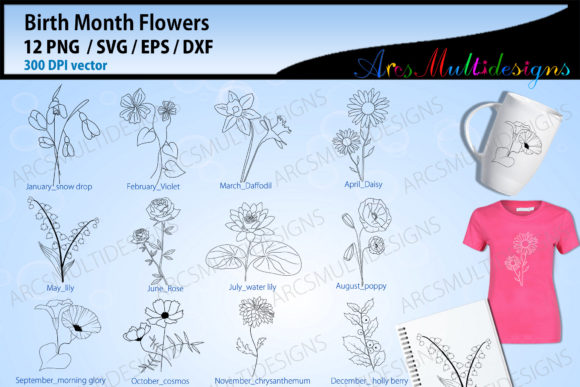 Elevating Personalized Design: The Strategic Value of the Birth Month Floral Svg Bundle