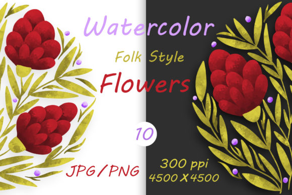 Flowers in Folk Style and Hand Drawn 10: Evaluating Digital Assets for Creative Projects