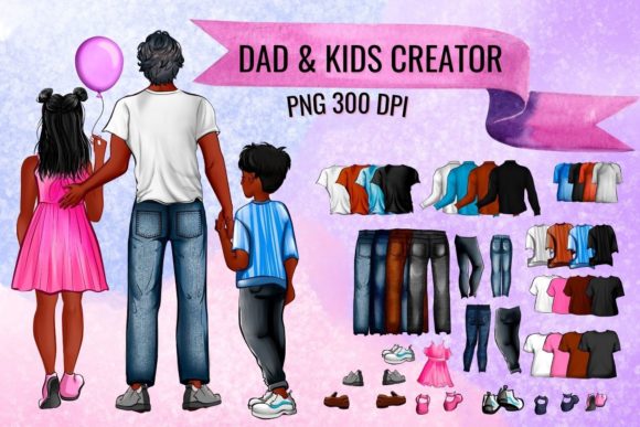 Strategic Applications of Dad Children Family Creator Clipart for Digital Projects