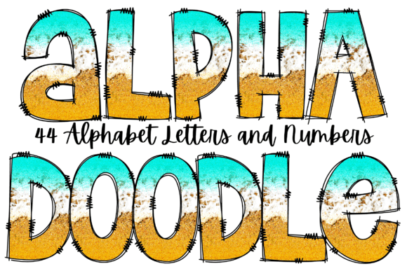 Summer Beach Doodle Alphabet: Strategic Application for Seasonal Branding and Creative Projects
