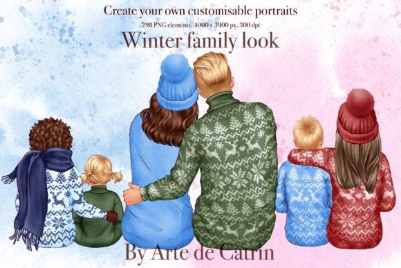 Winter Family Look, Christmas Clipart: Evaluating Digital Assets for Seasonal Projects